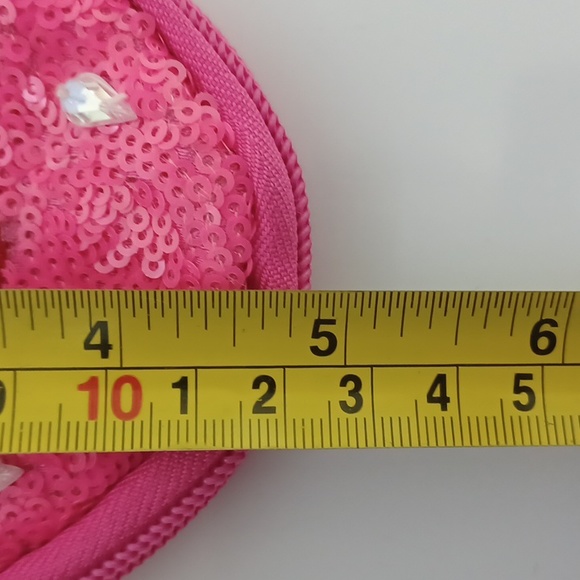 NWOT Claire's neon shiny ✨️ strawberry 🍓 wallet for girls from 5-12 years old. - Picture 7 of 9